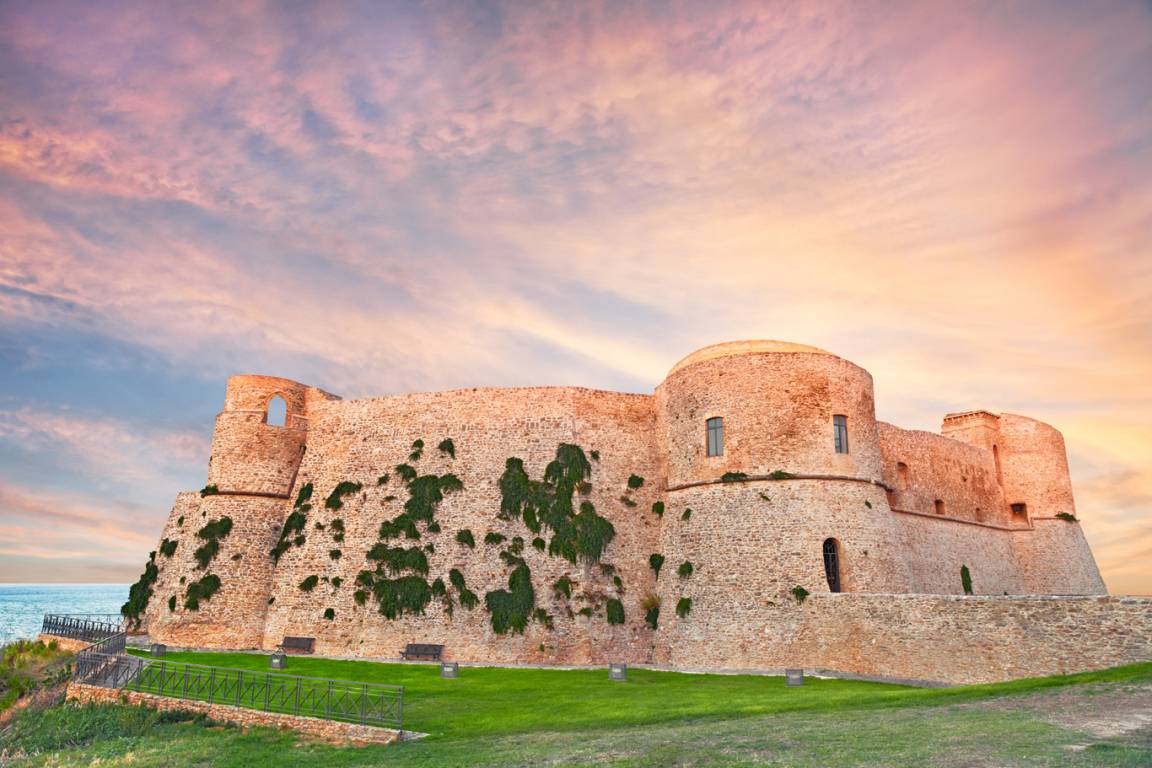 Castello Aragonese Region Abruzzen nähe Stadt Aquila