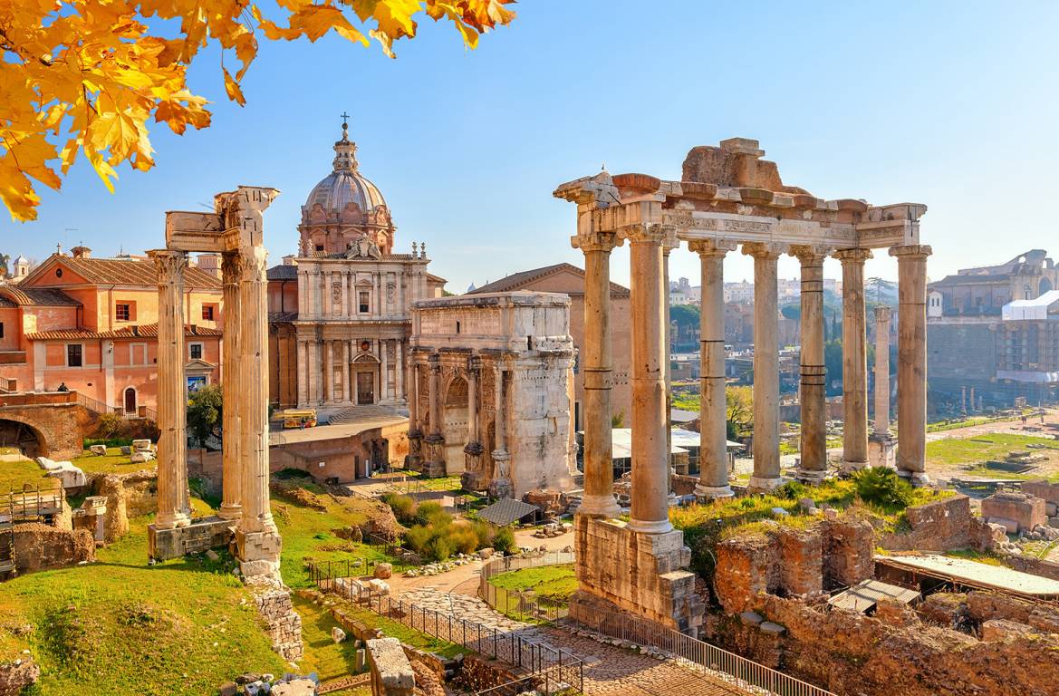 Stadt Rom und Forum Romanum